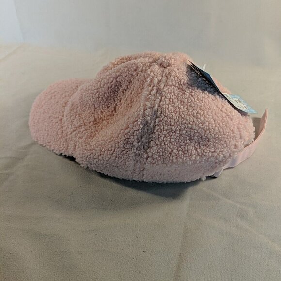 NEW Kirby Pink Sherpa Embroidered Baseball Cap Hat Nintendo Bioworld Adjustable - Picture 5 of 9